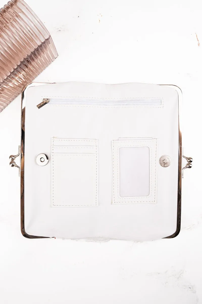 NGIL Twice as Nice Clutch Wallet in White
