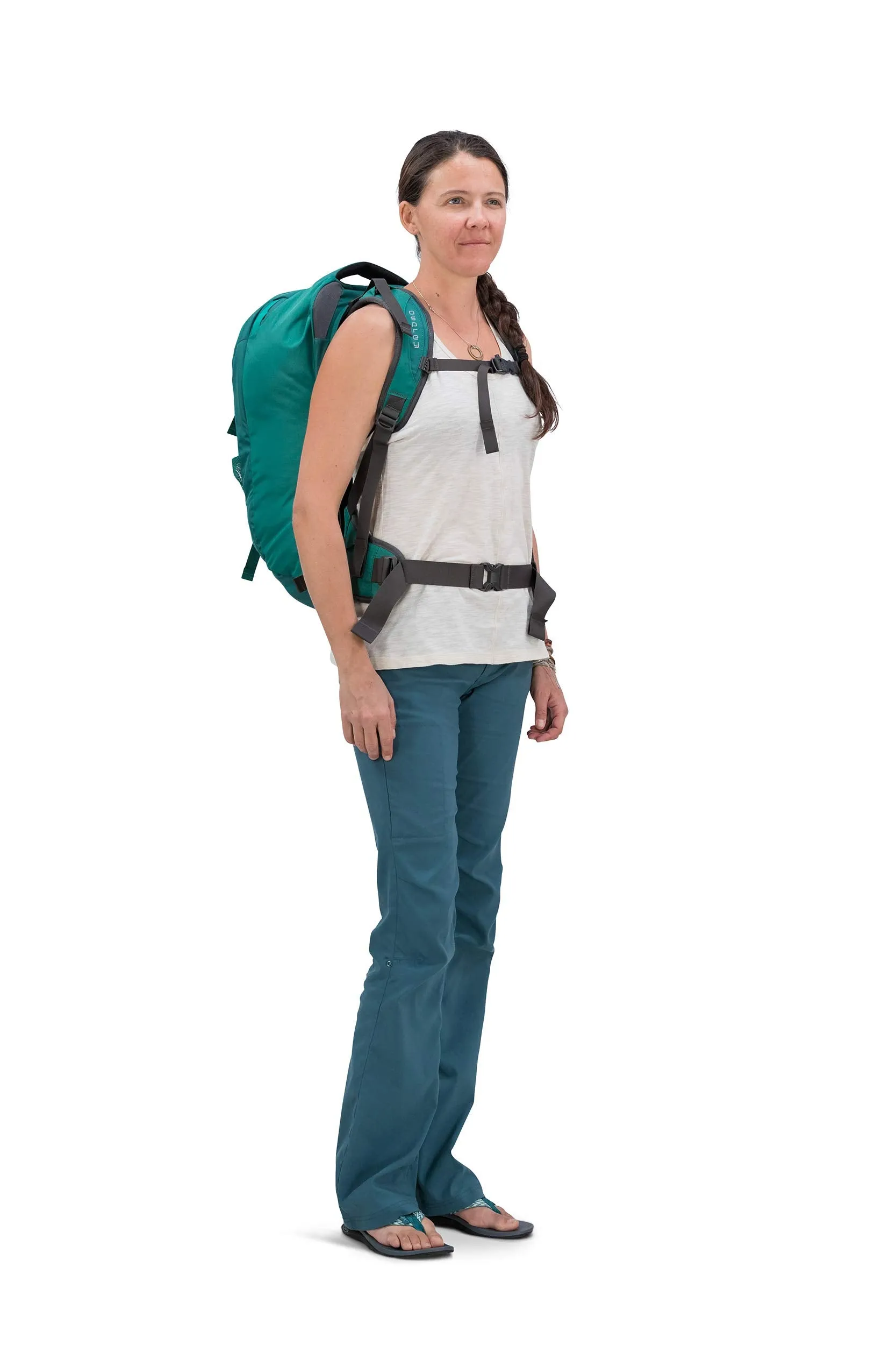 Osprey Packs Fairview 40 Women's Travel Backpack, Rainforest Green, X-Small/Small