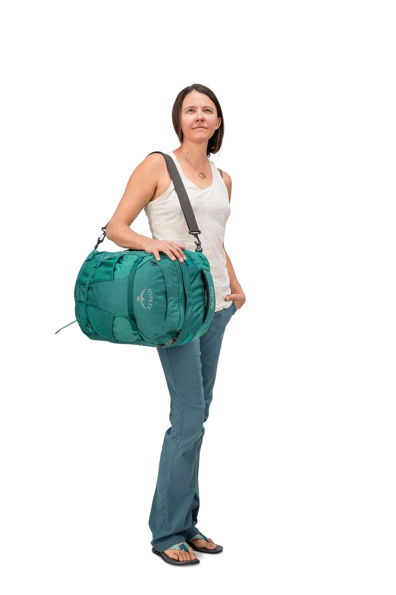 Osprey Packs Fairview 40 Women's Travel Backpack, Rainforest Green, X-Small/Small
