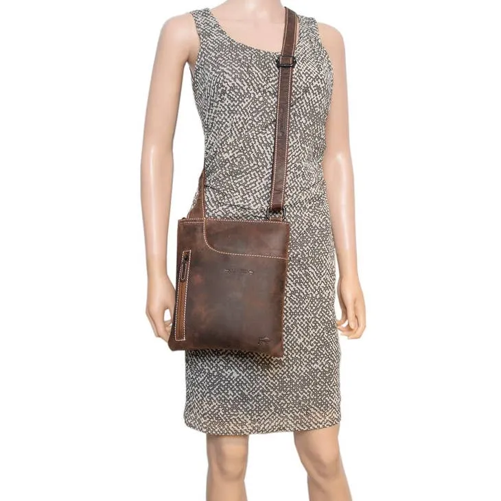 Patricia Real Leather Crossbody Shoulder Bag
