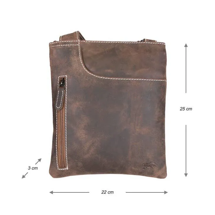 Patricia Real Leather Crossbody Shoulder Bag