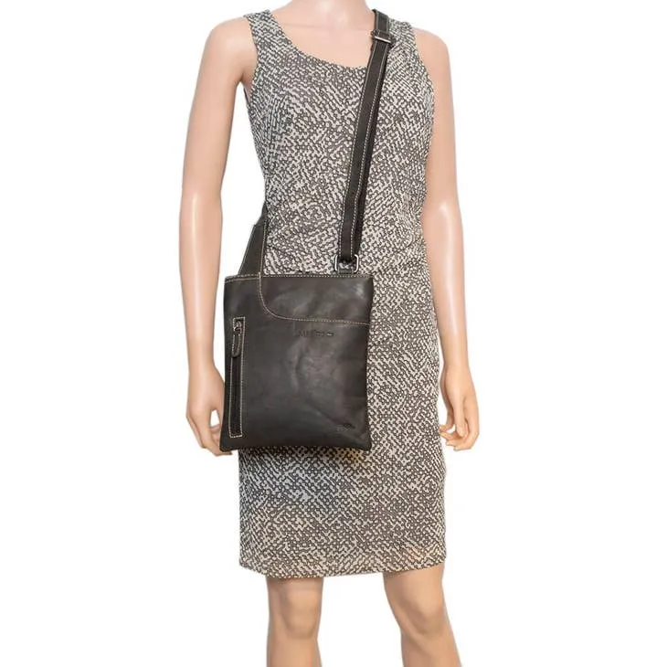 Patricia Real Leather Crossbody Shoulder Bag