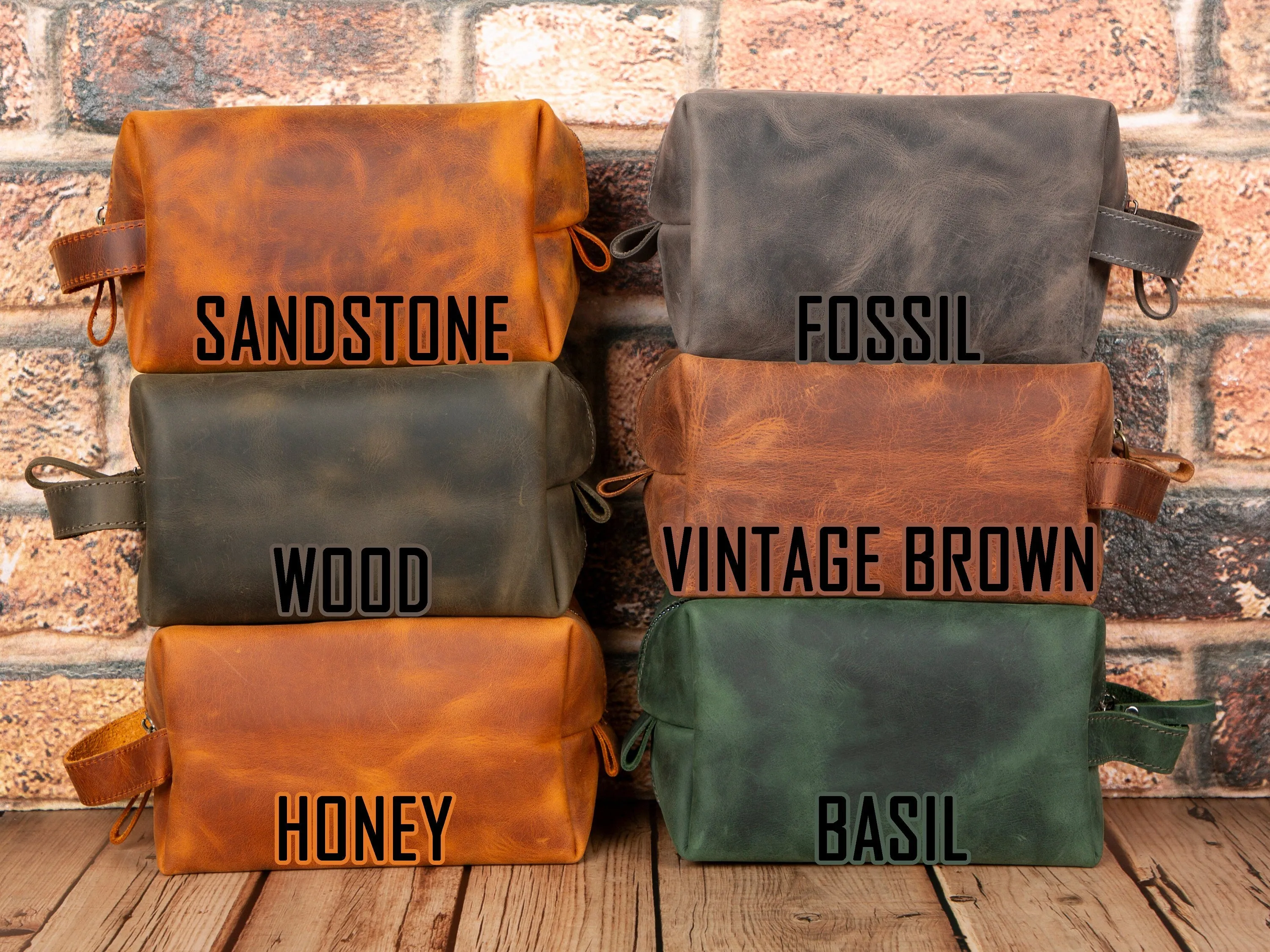 Personalized Leather Dopp Kit for Men and Women, Monogram Makeup Bag, Leather Wash Bag, Dopp Kit for Dad