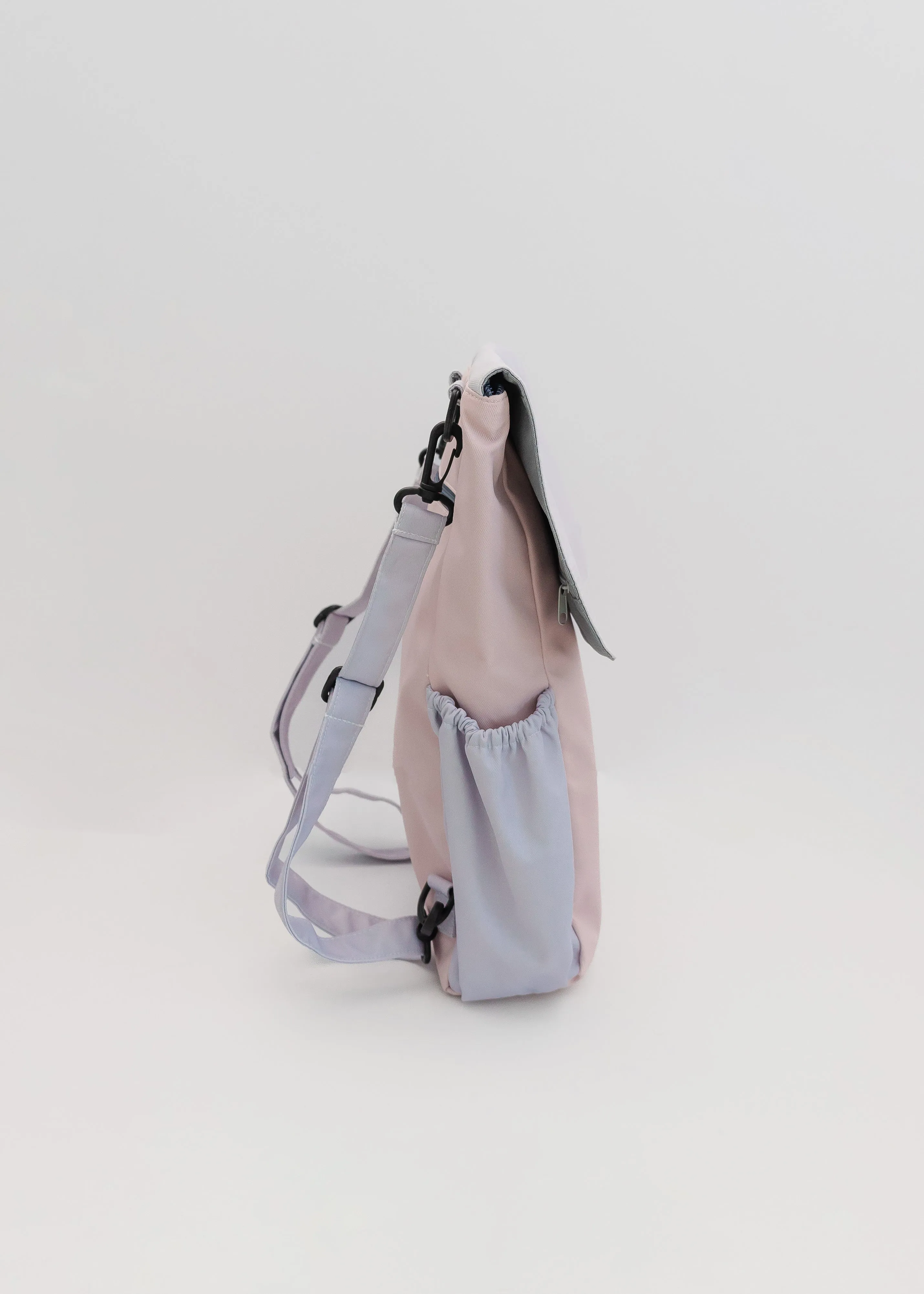 Pink Grey Utility 4-Way Washable Bag