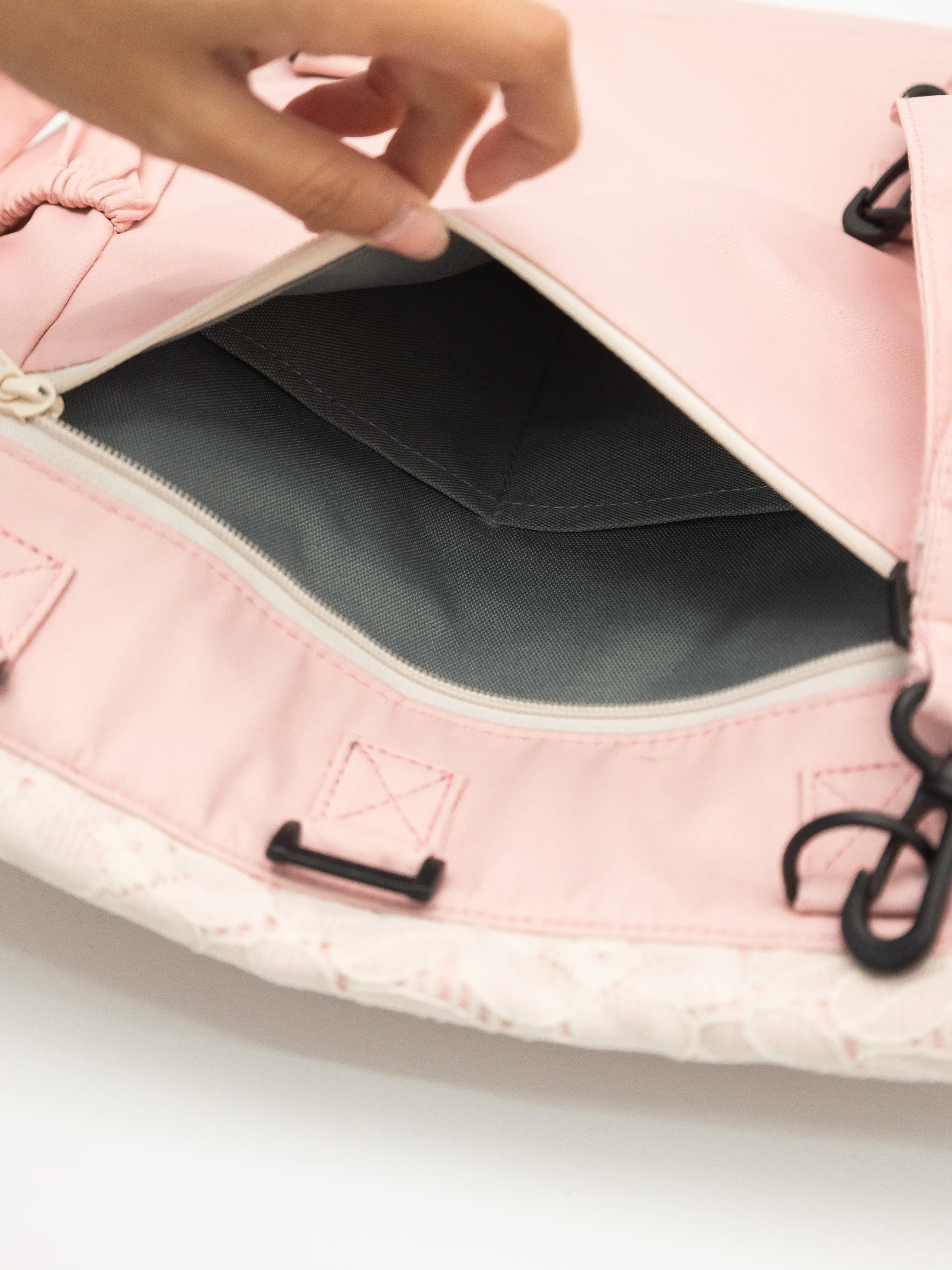 {{Premium}} Lace Pink Utility 4-Way Washable Bag 2.0