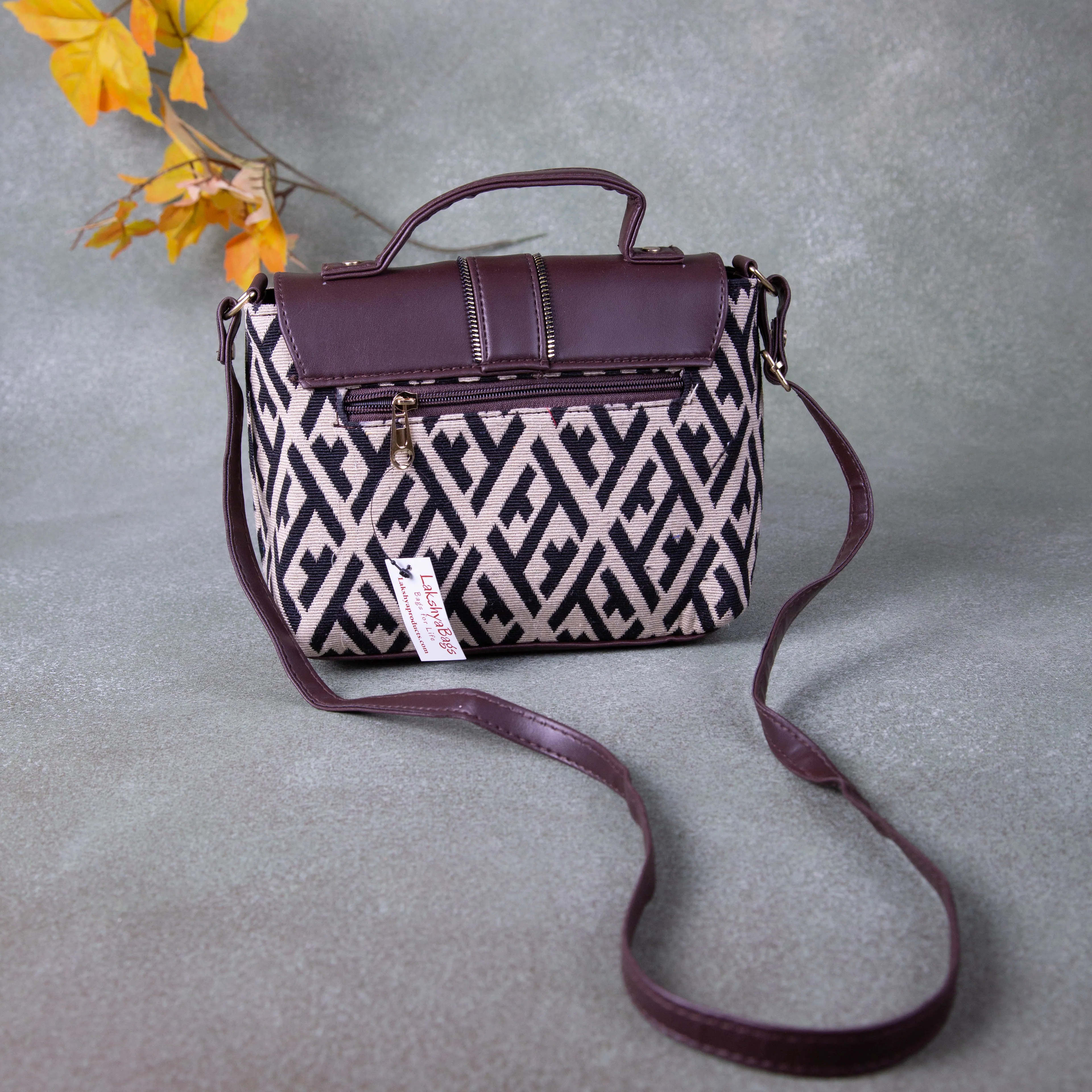 Regular Slings Black with White Prints
