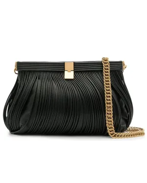 Rolo Frame Clutch in Black