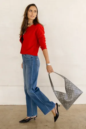 Tori Hobo Bag with Studs