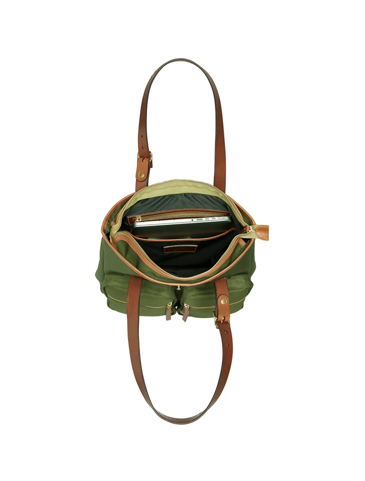 Tote Bag in Grenfell Cloth Green