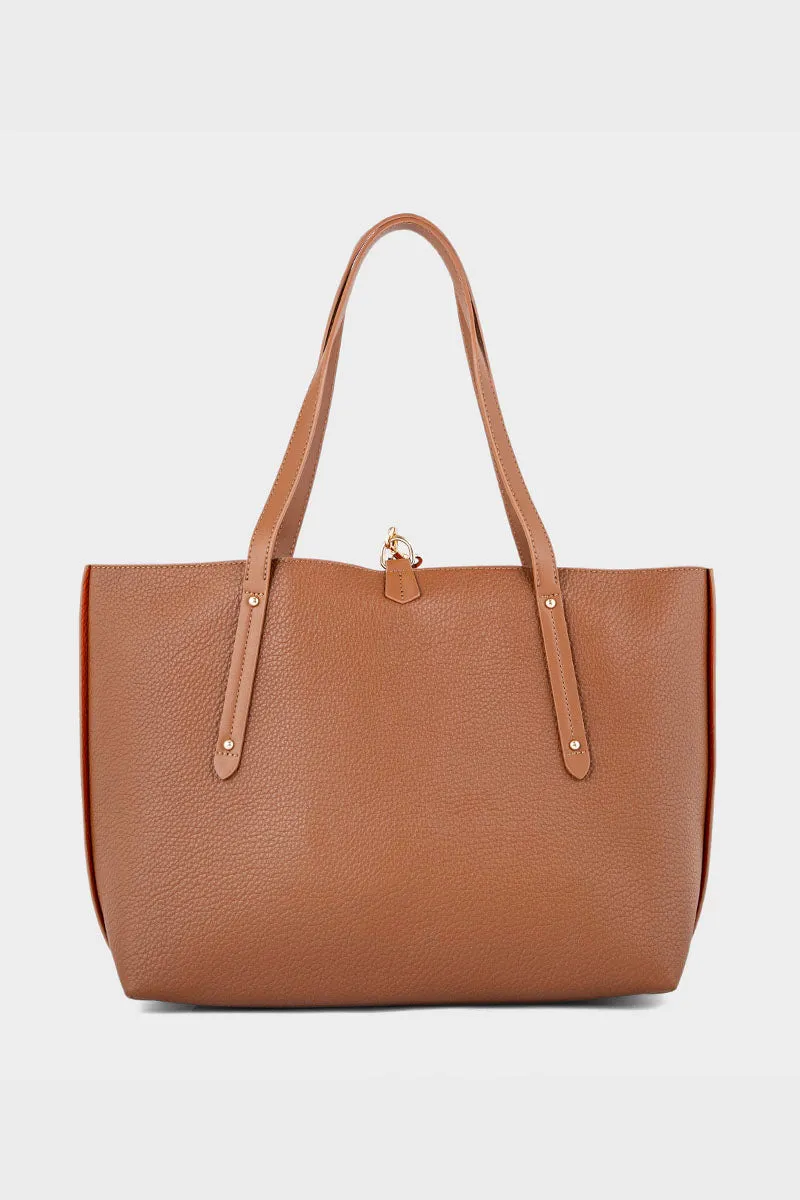 Tote Hand Bags BS2063-Tan
