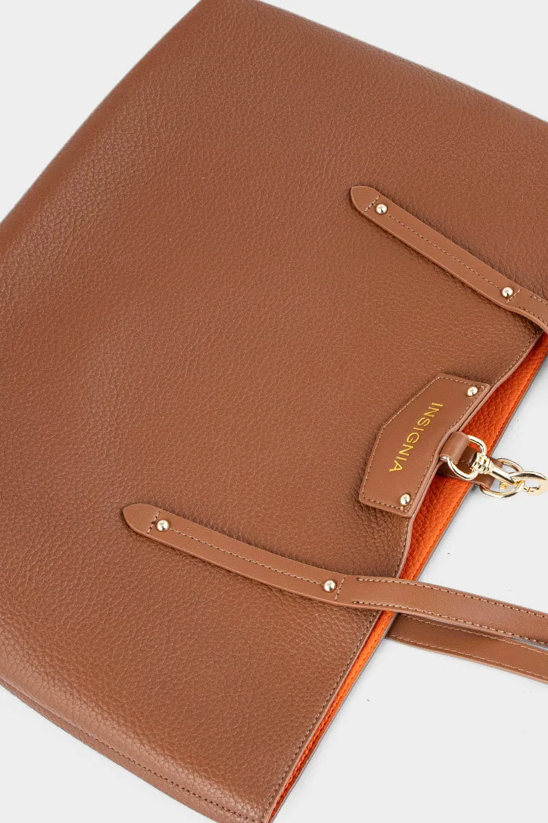 Tote Hand Bags BS2063-Tan