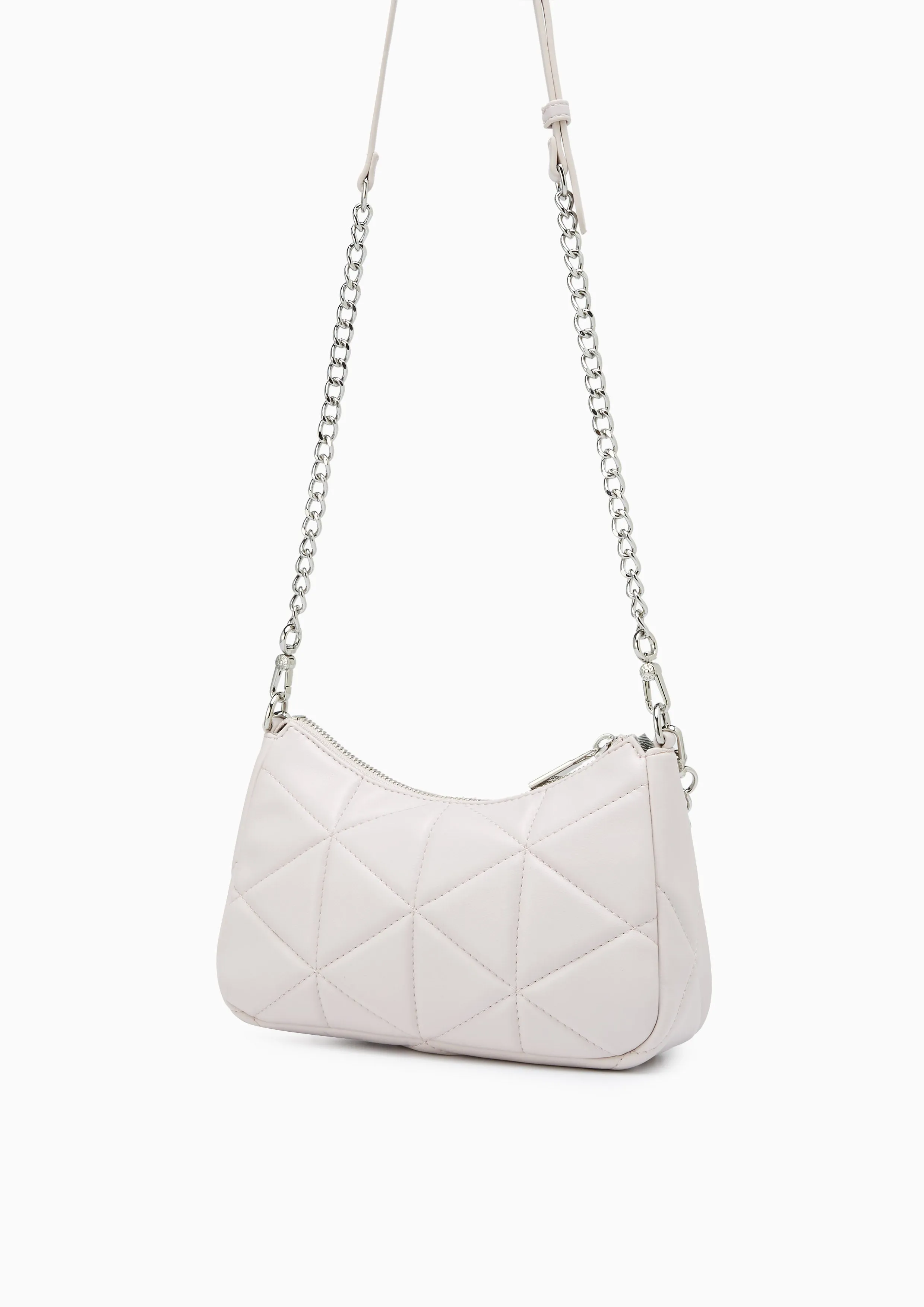 Tricia Bliss Circle Shoulder Bag Light Grey