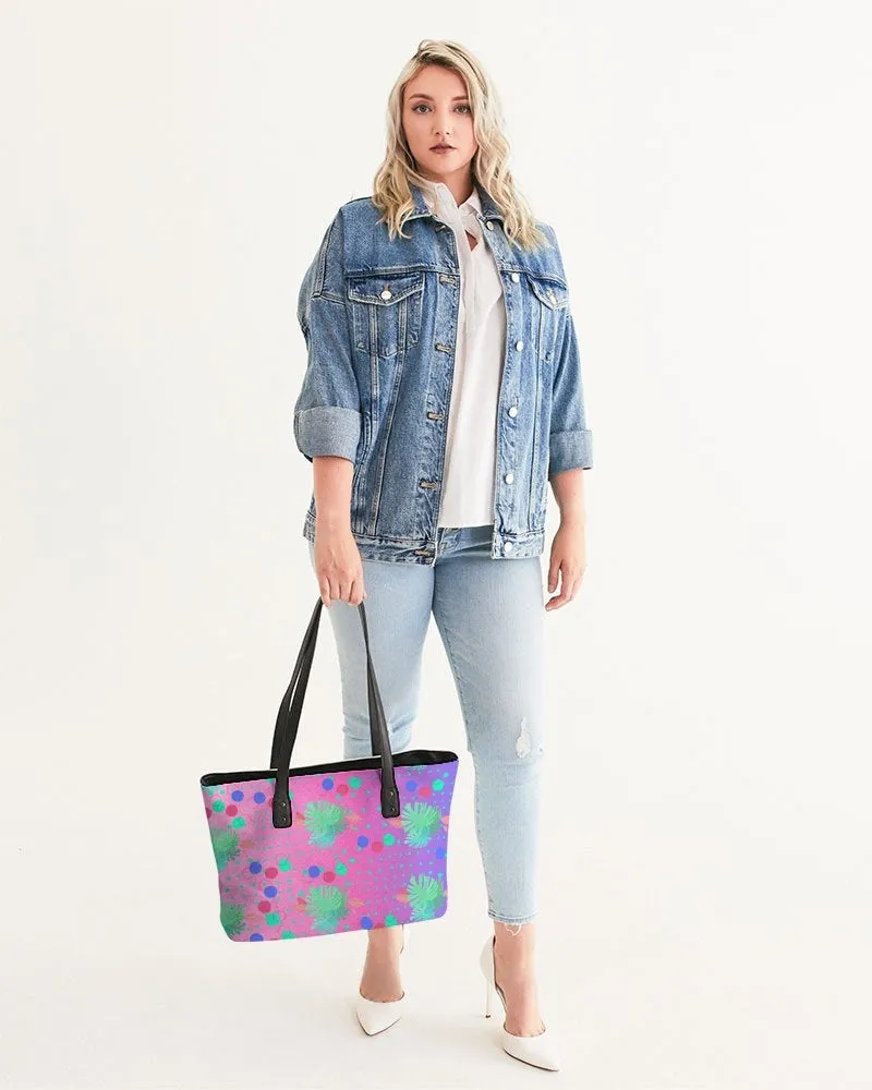 Tropical Pink Lilac Ombre Tote Bag