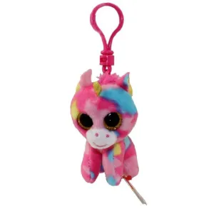 Ty Beanie Boos Fantasia the Multicolor Unicorn Clip
