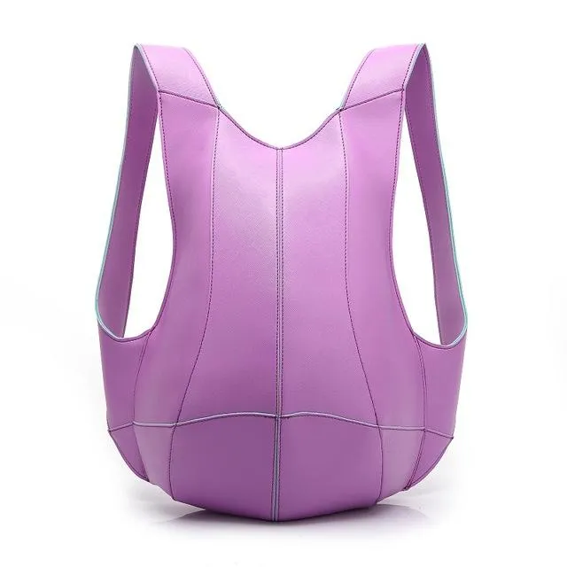 Unisex Tortoise Leather PU Backpack
