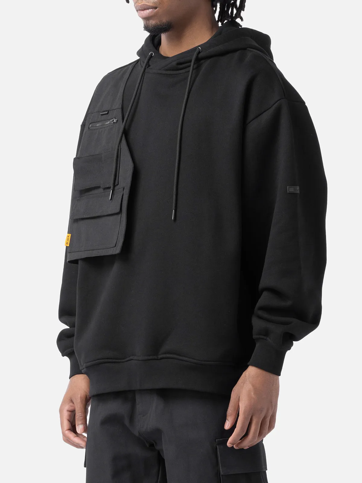 Utility Pocket Vest Hoodie