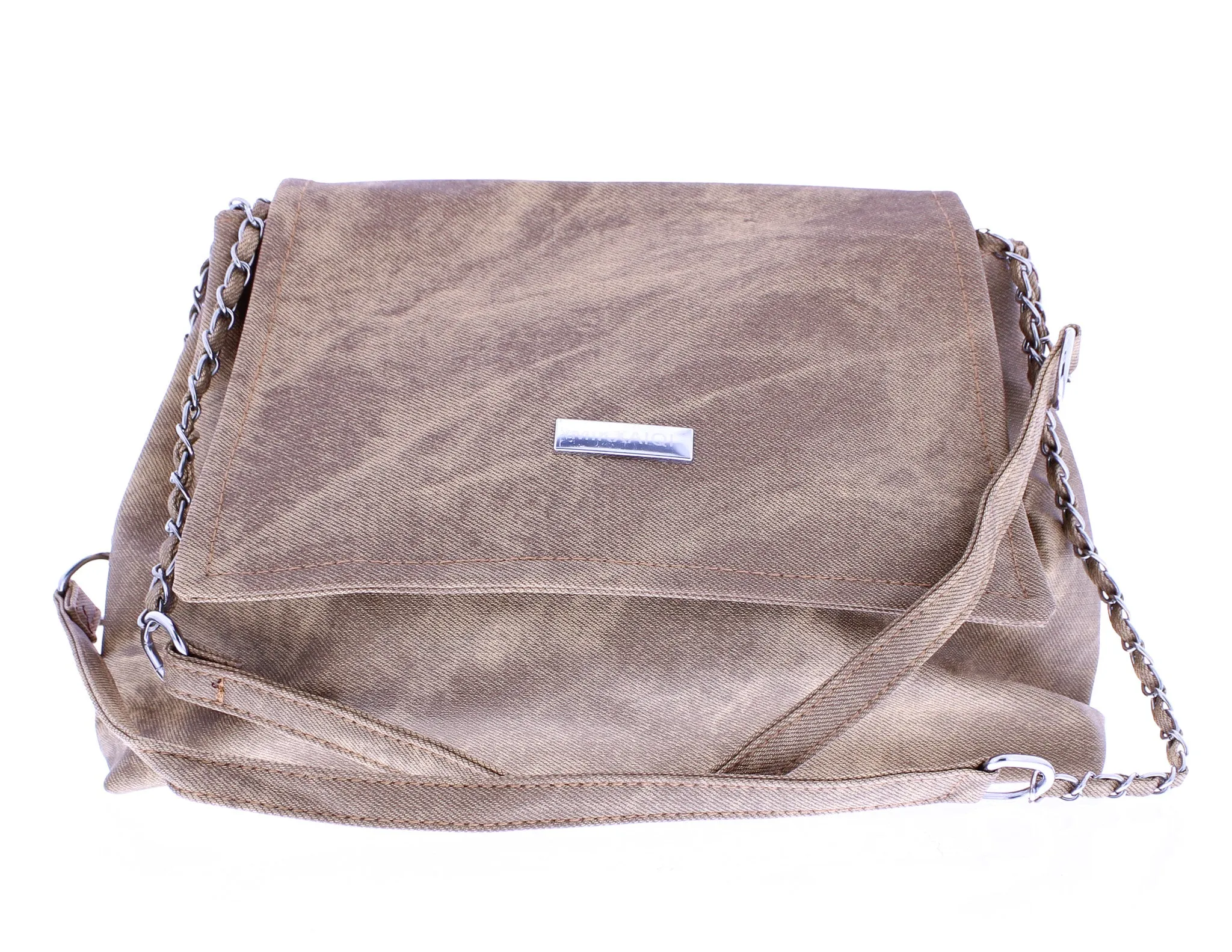 Washed Canvas Satchel Bag