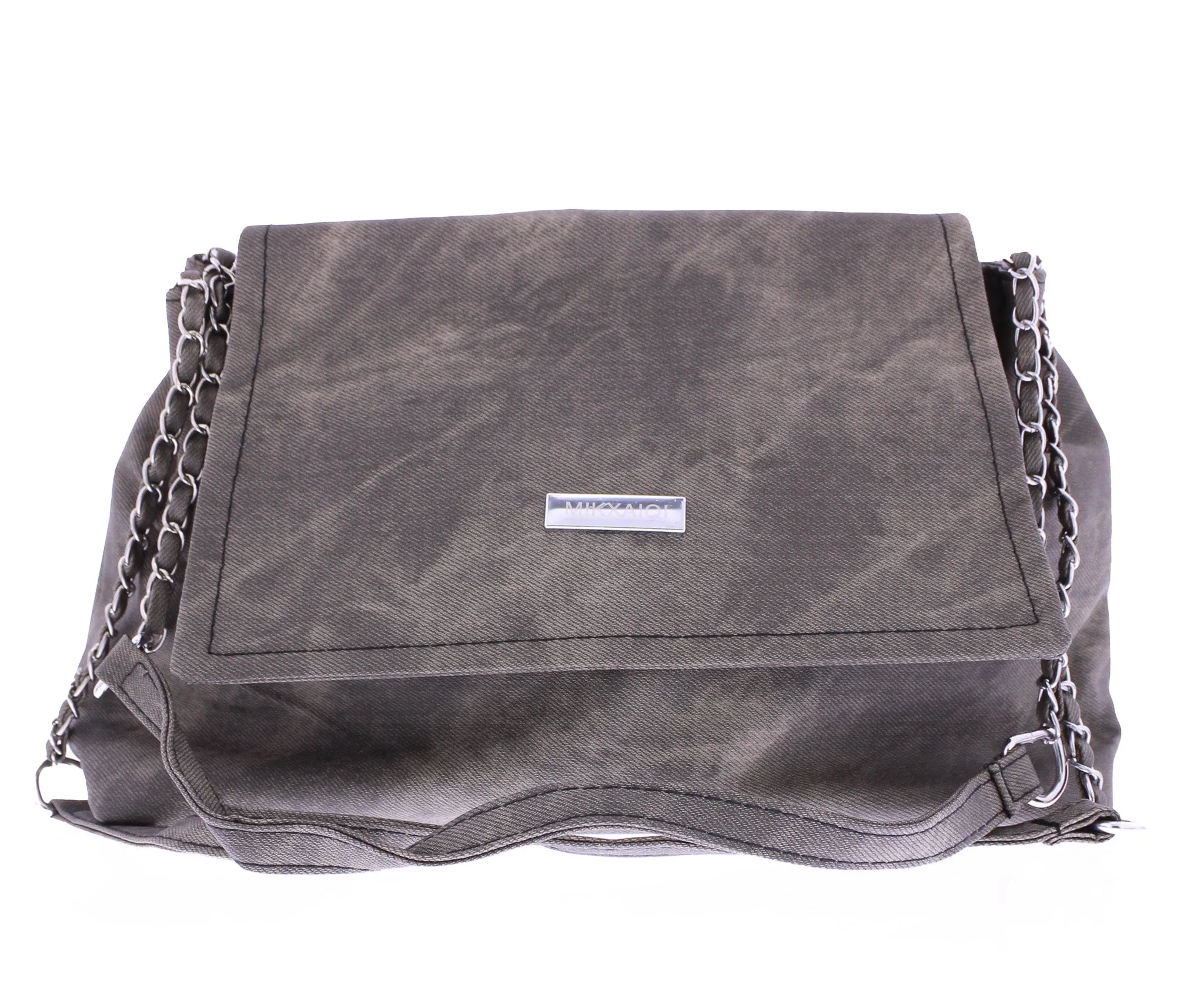 Washed Canvas Satchel Bag