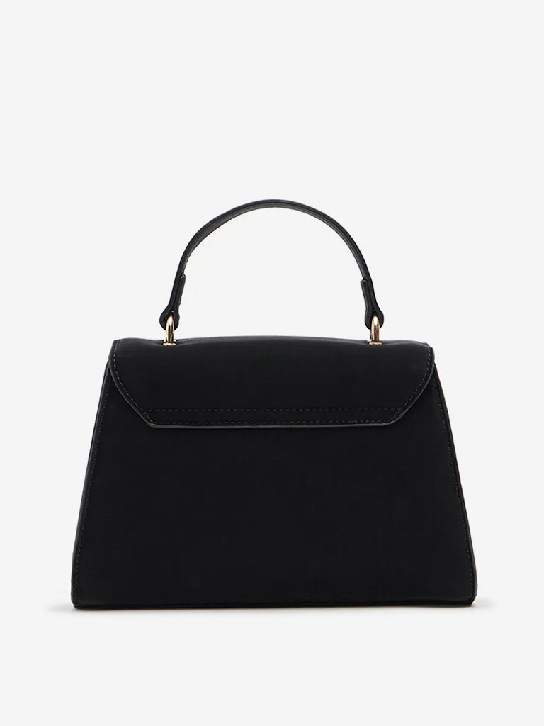 Westside Black Reptilian Design Sling Bag
