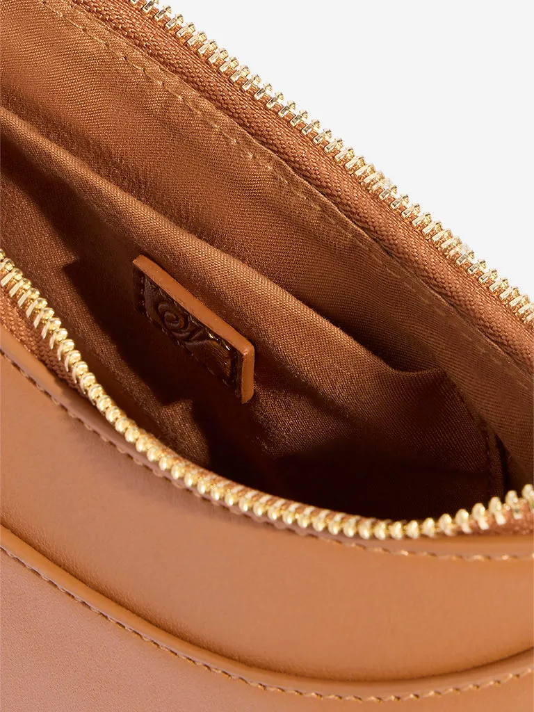 Westside Tan Baguette Bag